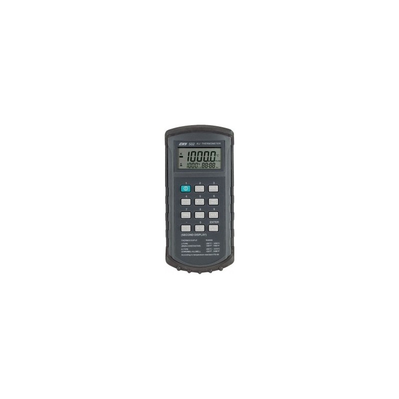 Thermomètre numérique portable, type K/J, à double entrées