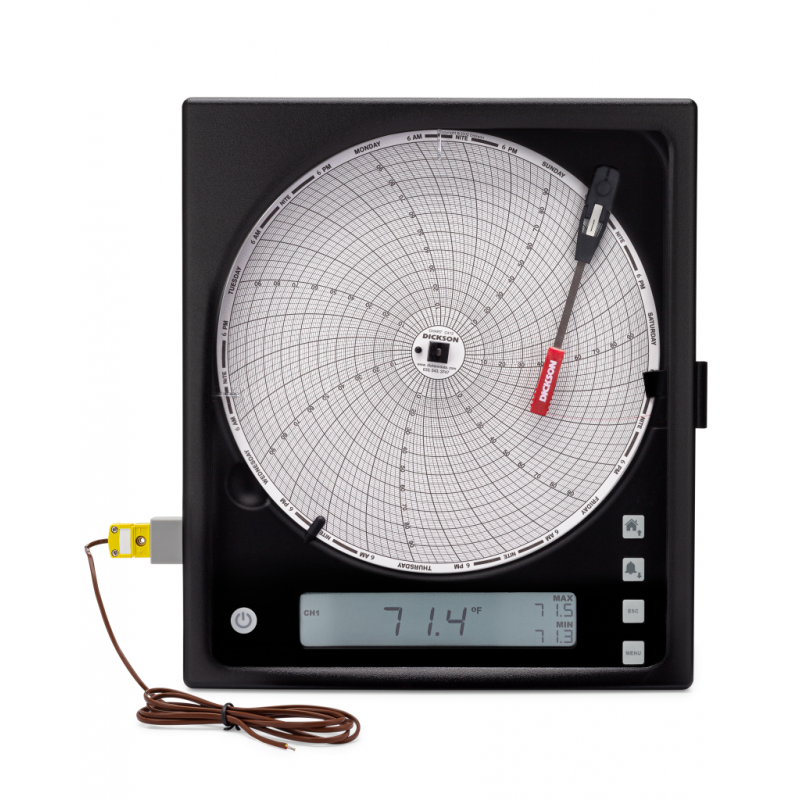Température sur disques (203 mm) avec sonde thermocouple K et affichage LCD