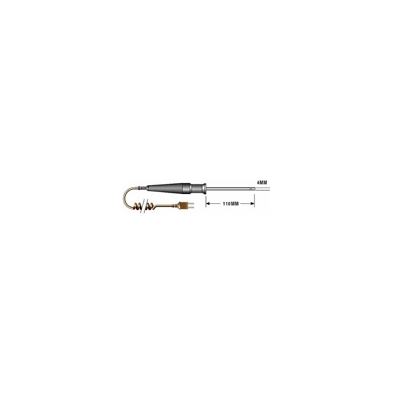 Sonde de température en inox pour air et gaz