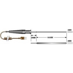 Sonde de température plane