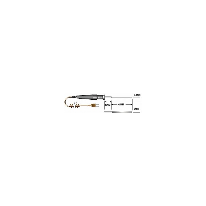Sonde de température plane à réponse rapide