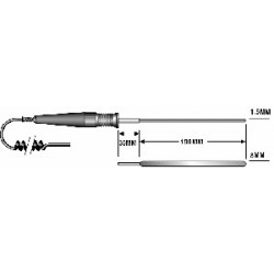 Sonde à thermistance plane